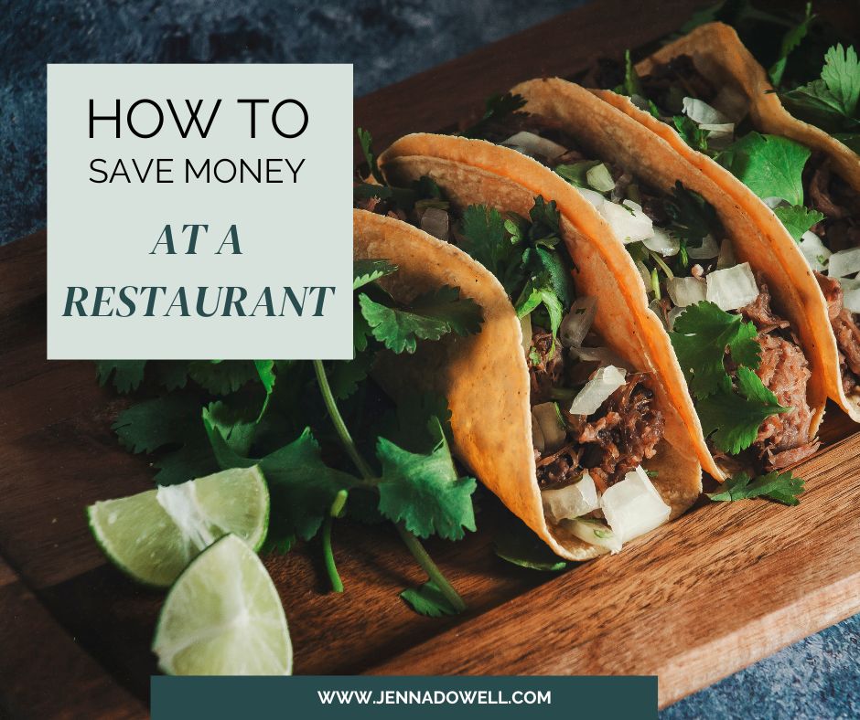12 tips to save money at a restaurant | Jenna Dowell | Elevations Finance

